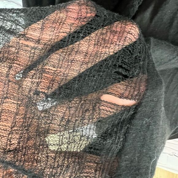 Free People We The Free Women's Black Knit Tunic Dress Size M - Picture 6 of 8